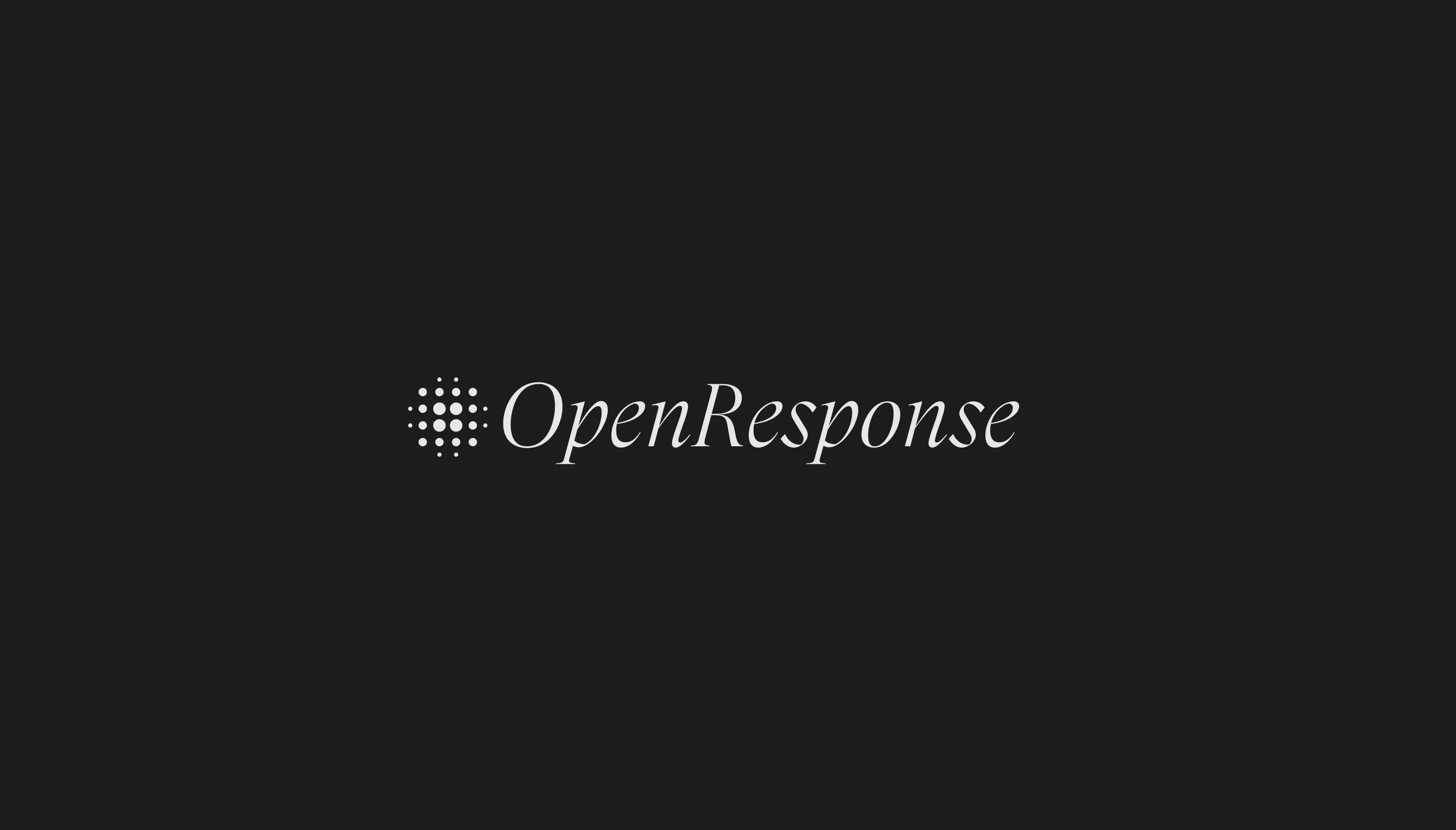 A logo of OpenResponse